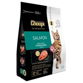 CHOUPI сухий корм для стерилізованих котів усіх порід 3,2 кг, Лосось