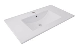 Раковина врізна меблева Qtap Albatross 820x460x180 White з донним клапаном QT01113080CW148475