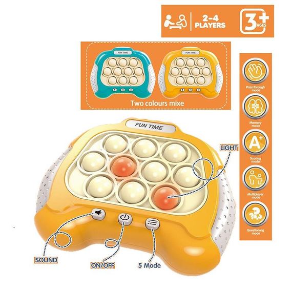 Детская игрушка головоломка антистресс / Игра электронная аркада / Игра-антистресс со звуком и светом | Зображення 1