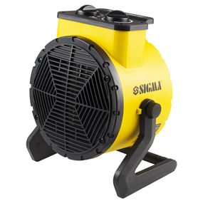 Електрична теплова гармата Sigma 3.0 кВт, площа обігріву 60 кв.м., чорний/жовтий (5359541)