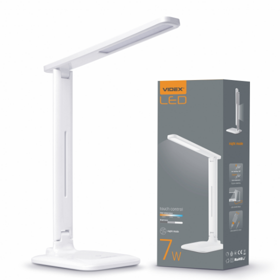 Лампа настільна LED 7W 3000-5500K VL-TF02W Videx