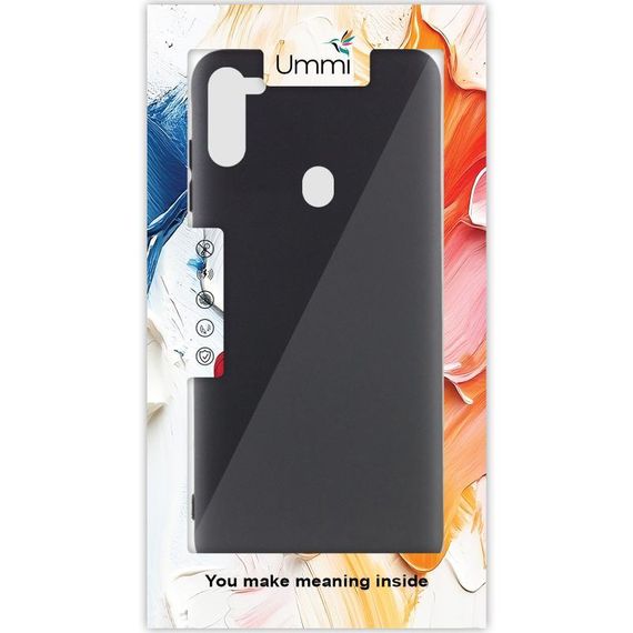 Чохол Silicone Cover Ummi Lakshmi (AA) для Samsung Galaxy A11 Чорний / Black | Зображення 1