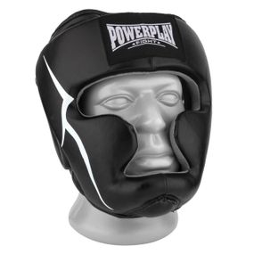 Боксерський шолом тренувальний PowerPlay 3066 PU + Amara Чорний L