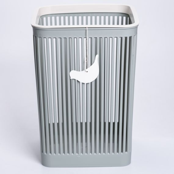 Кошик для сміття пластиковий в офіс для паперу 22×22×30 (см) кошик під сміття 8 (л) відро для сміття Зелений HP-45-9GR