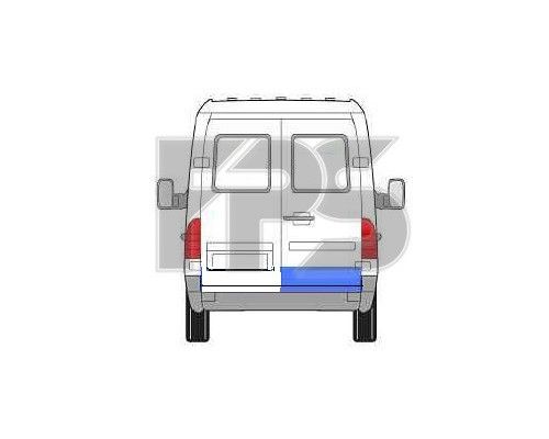 Ремчасть задней двери Mercedes Sprinter 95-06 - правая (Klokkerholm)