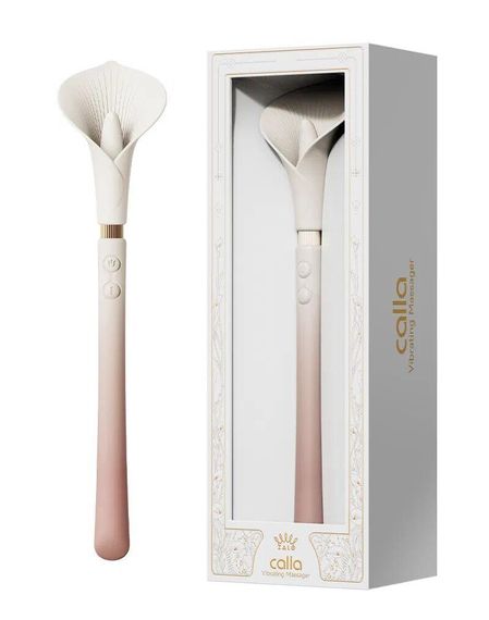 Роскошный вибромассажер Zalo – Calla Blossom Pink, двусторонний, 2 мотора sexstyle | Зображення 7