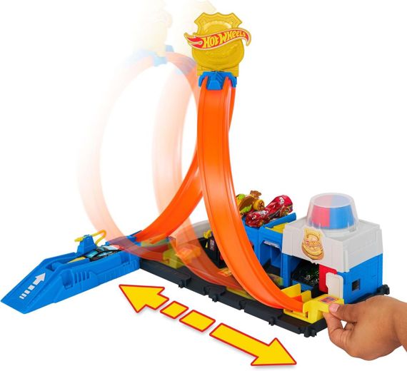 Трек Hot Wheels City Супер Полицейский участок с регулируемой петлей и машинкой | Зображення 4