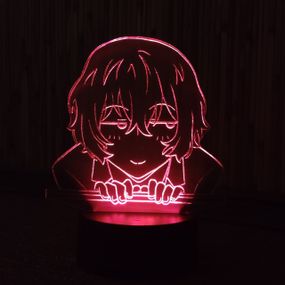 Акриловый светильник-ночник Осаму Дазай красный tty-n000438