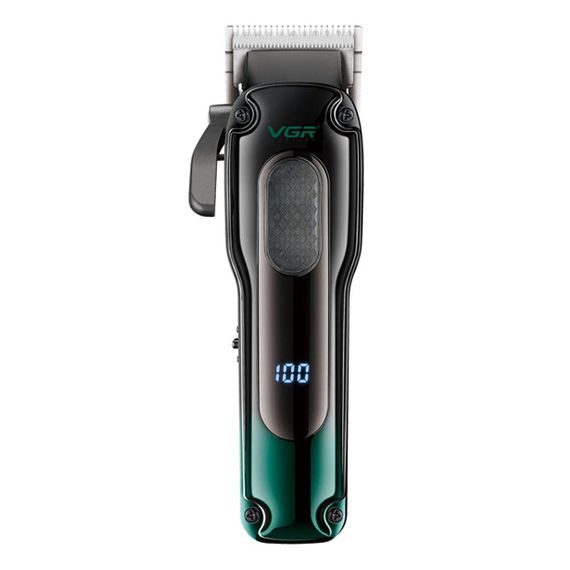 Акумуляторна машинка для стрижки Clipper VGR V-013 Red, 8 насадок, 6500 об/хв, 2000 mAh, LED дисплей (46205-V-013 RED_554) | Зображення 2