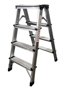 Стрем'янка двостороння GTM KMH1204 алюмінієва, 4 сходинки 780 мм (KMH1204) (39697)