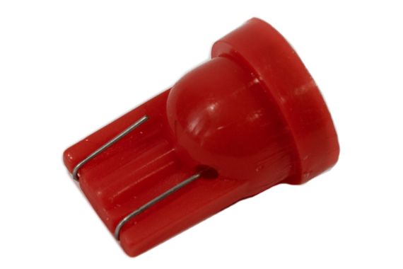 Светодиодная лампа AllLight T10  1 диод 5050 W2,1x9,5d 12V 0,45w RED | Зображення 1