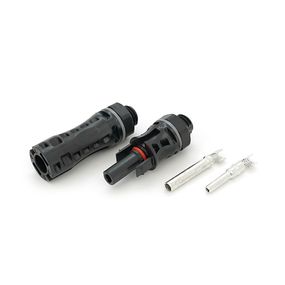 Конектор MC4 YMC4-1.5K 1500V, <30A, луджений-мідний під затискач, під переріз 1.5-6mm2, під кабель 4-6mm, PANEL TYPE. IP67, -40℃--+85℃, Q400 Black