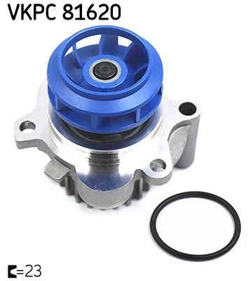 Водяной насос SKODA SUPERB, VW JETTA, AUDI A4, SKF (VKPC81620) | Зображення 2