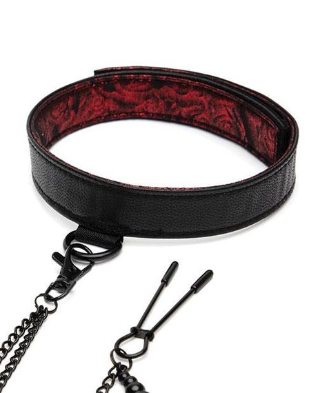 Ошейник с зажимами на соски Sweet Anticipation Fifty Shades of Grey Collar Nipp sexstyle | Зображення 1