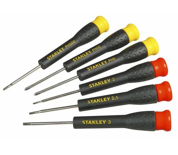 Набір із шести викруток Stanley для точної механіки (STHT0-62632)