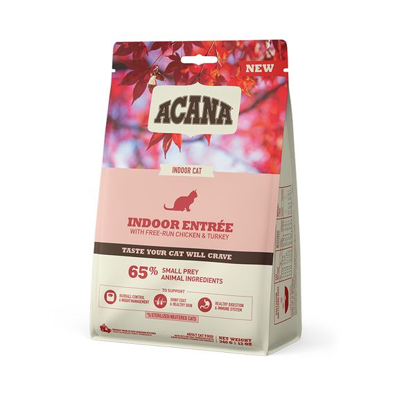 Корм Acana Indoor Entree Cat сухий для малоактивних дорослих котів 0.34 кг