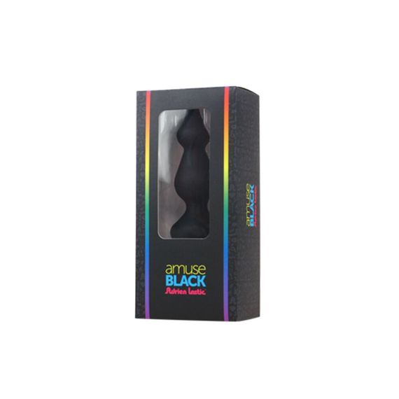 Анальна пробка Adrien Lastic Amuse Mini Black (S) з двома переходами, макс. діаметр 3 см | Зображення 2