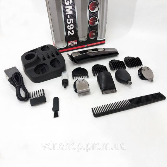 Електромашинка для стрижки, Машинка-тример для стрижки беспроводная Триммер висков ZU-85 | Зображення 4