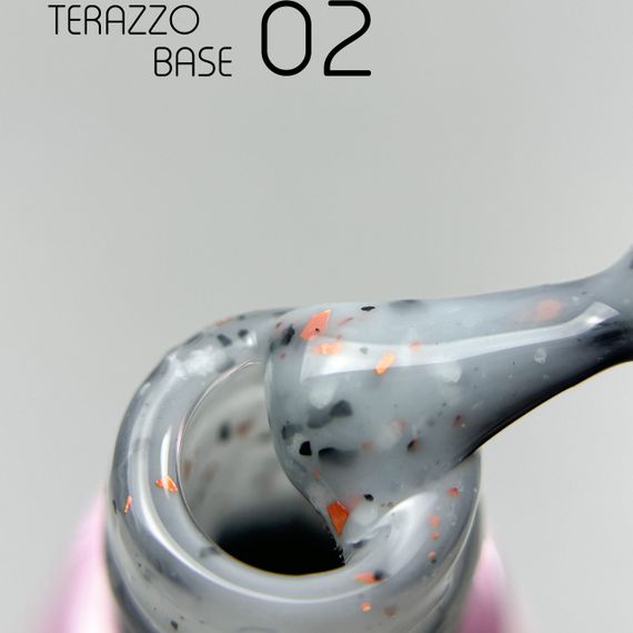 База для гель-лаку Toki-Toki Terazzo Base TR02 з поталлю 5мл