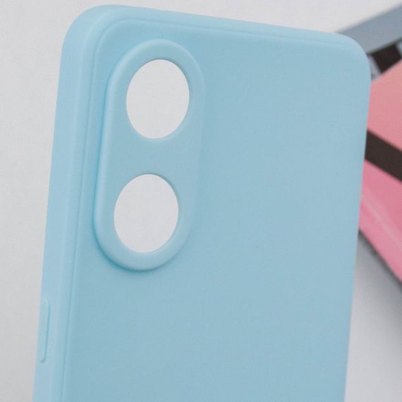 Силіконовий чохол Candy Full Camera для Oppo Reno 8 T 4G Бірюзовий / Turquoise | Зображення 4