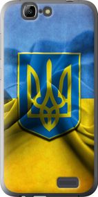 Чехол на Huawei Ascend G7 Флаг и герб Украины 1 "375u-147-17620"