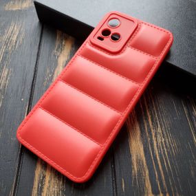 Чохол силіконовий Down Jacket для Vivo Y33s колір Червоний