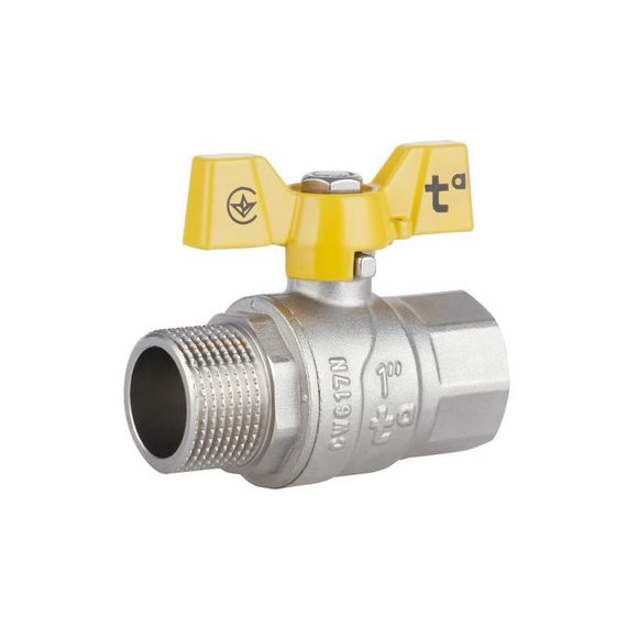 Кран кульовий Thermo Alliance Forte 1" ВН для газу (метелик) SF607G25