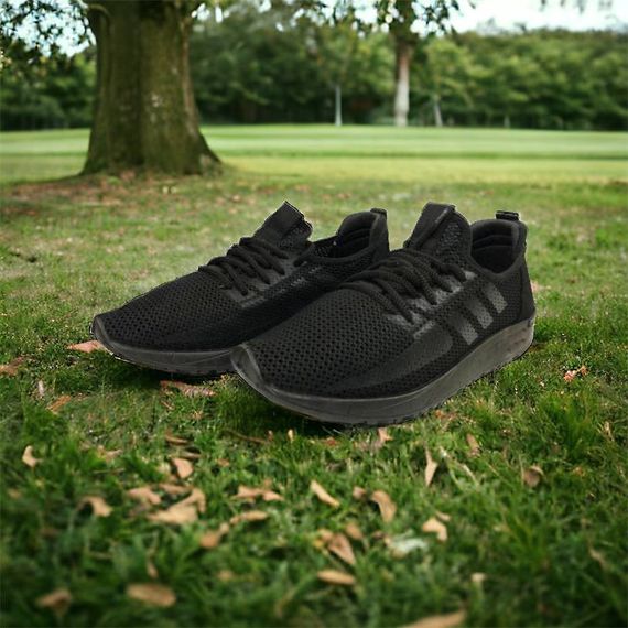 Кросівки з тканинним верхом із сітки 43 розмір. Літні кросівки сітка. Модель 67554. ZB-895 Колір: чорний