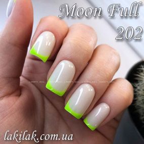 Гель-лак Moon Full №202 білий напівпрозорий з блискітками 8мл