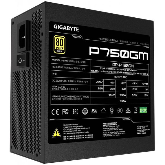 Блок питания GIGABYTE 750W (GP-P750GM) | Зображення 1