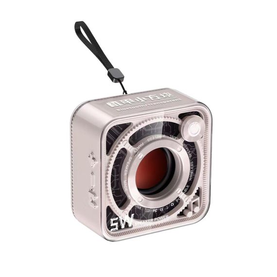 Портативная мини-колонка 5 Вт Бежевая | Зображення 1