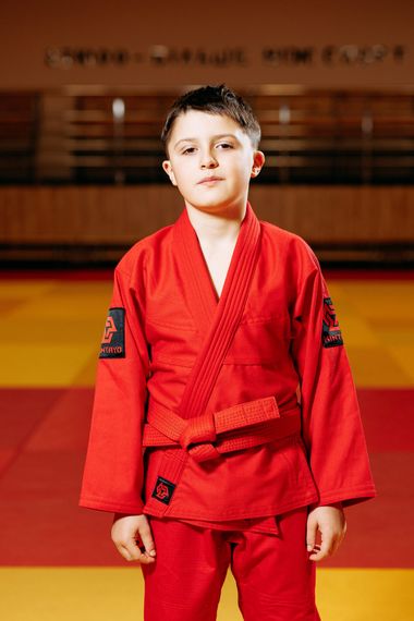 Кімоно для грепплінгу червоне, TM "Kintayo", 130 зріст, щільність 350 гр/м.кв. | Зображення 1