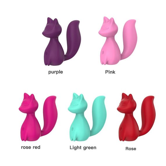 Міні-вібратор кліторальний Every Night Toys Doris у формі лисиці фіолетовий, 10 режимів вібрації Sex Aura | Зображення 8