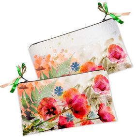 Косметичка жіноча Red poppy 20х12 см (K_OS005)