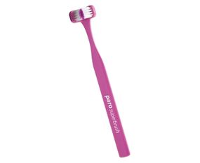 Тристороння зубна щітка paro® superbrush, рожева (7.724/5)