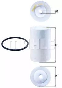Фільтр паливний MERCEDES-BENZ T2/LN1, MAHLE/KNECHT (KX68D)