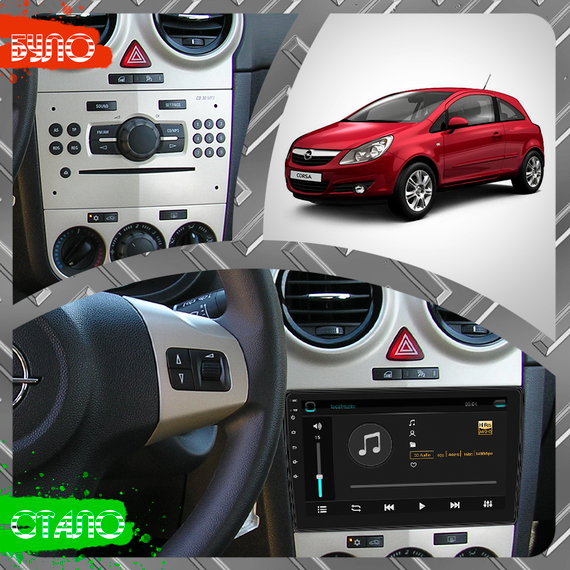 Штатная магнитола 9" Lesko для Opel Corsa D 2006-2010 6/128Gb 4G Wi-Fi GPS Top Опель | Зображення 2