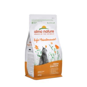 Сухий корм для котів з куркою Almo Nature Cat Adult With Fresh Chicken, 400 гр