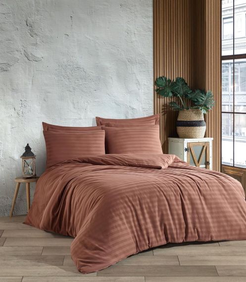 Постільна білизна Altinbasak Satin 200 х 220 см Always Cinnamon