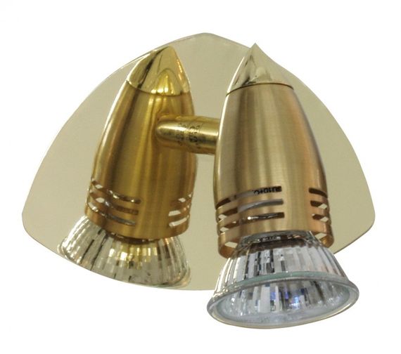 Светильник настенный накладной спот HTL-25/1 Brass matt/Polished brass