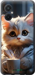 Чохол на Xiaomi Poco M5 Білий кіт "5646u-2767-2448"