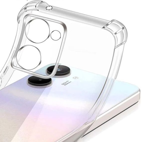 TPU чохол GETMAN Ease logo посилені кути Full Camera для Realme C33 Безбарвний (прозорий) | Зображення 2