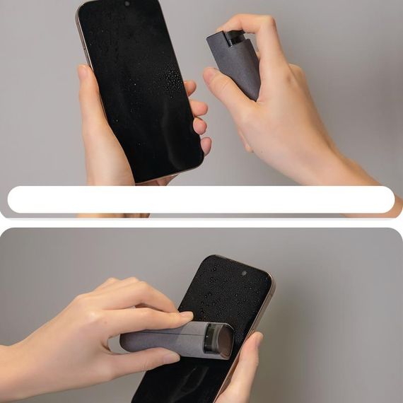 Blueo Спрей для очистки экрана (флакон 10 мл + микрофибра) Серый | Зображення 2