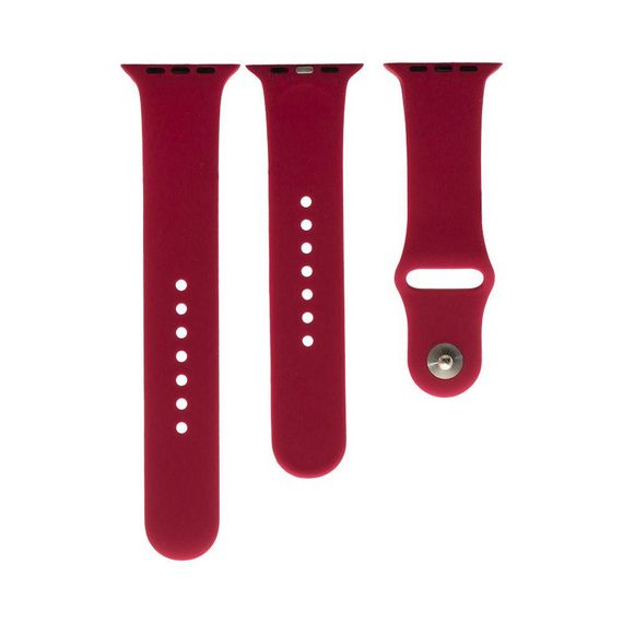 Ремінець для Apple Watch Band Silicone Two-Piece 38/40/41 mm Колір 50.Canary Yellow | Зображення 6