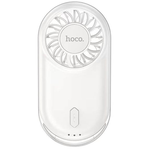 Портативний вентилятор Hoco HX611 ultra-thin pocket 900 mAh Milky White