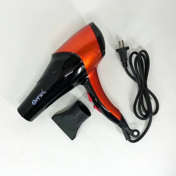 Фен для дома GEMEI GM-1766 2.6 кВт, Фен дорожный для укладки, Мощный ионный фен, KQ-941 Профессиональный фен | Зображення 5