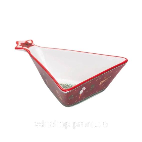 Салатниця у формі ялинки 14.5×12 см новорічна HP-SD-3 | Зображення 1