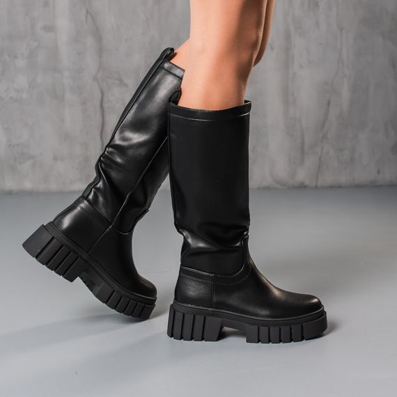 Чоботи жіночі Fashion Alvira 3867 40 розмір 25,5 см Чорний | Зображення 5