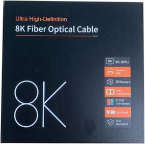 Волоконно-оптический ультравысокоскоростной длинный шнур HDMI 2.1, кабель CL3