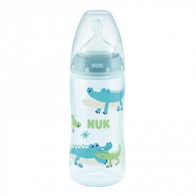 Бутылочка для кормления Nuk First Choice Plus Крокодилы 300 мл Синяя (3952397) - Топ Продаж!